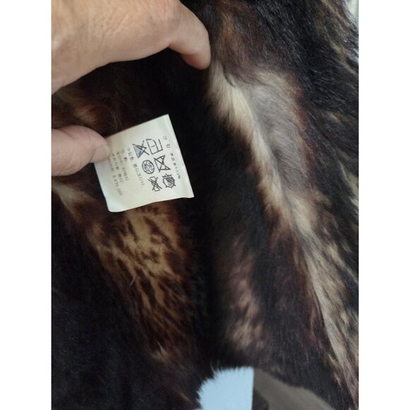 Fendi Lambskin Vest With Faux Fur Size Small. Button Missing. Small Mark - Picture 5 of 10